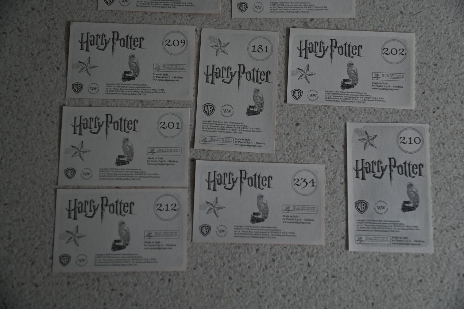 Harry Potter - naklejki - 9 sztuk - fantastyczne zwierzęta i jak