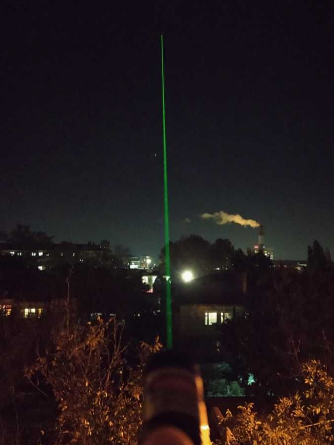 Лазерная указка Laser мощный лазерный луч 10км ночью, лазерный прицел