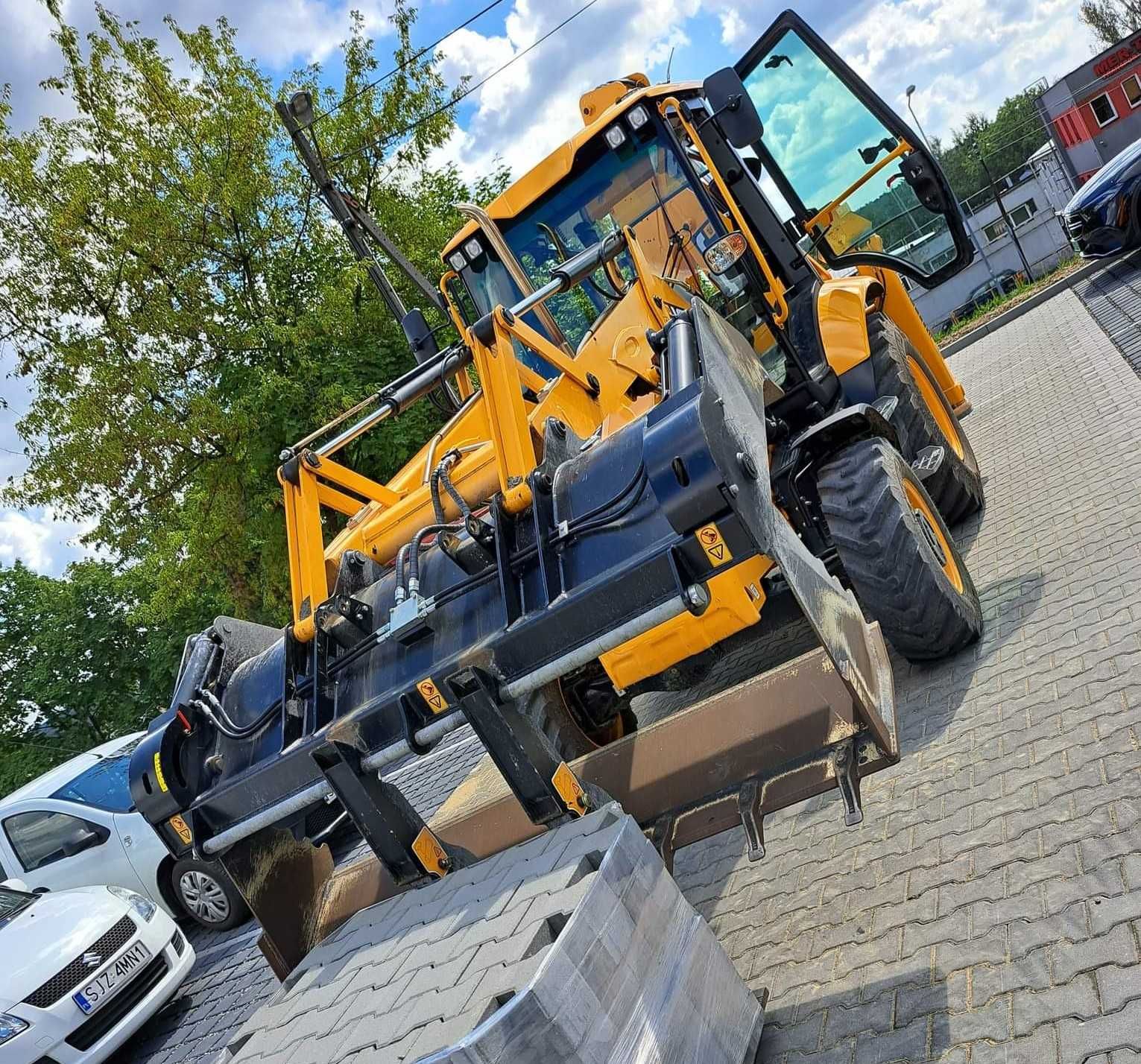 Maszynowe układanie kostki brukowej, brukarstwo przemysłowe,parkingi