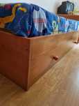 Cama solteiro com gavetas colchão Ikea