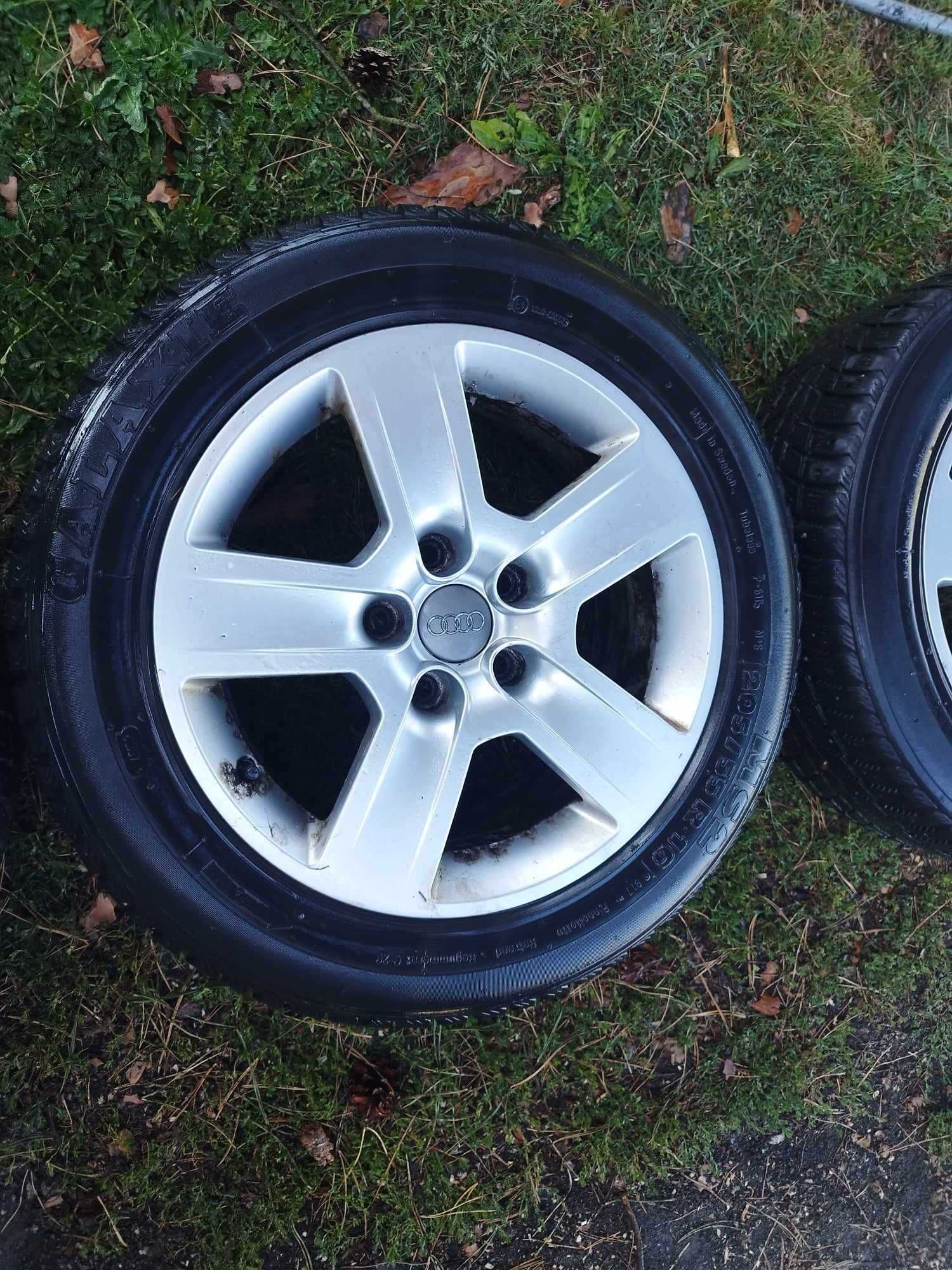 Alufegli z oponami zimowymi 16 cali Audi VW Seat Skoda 5x112