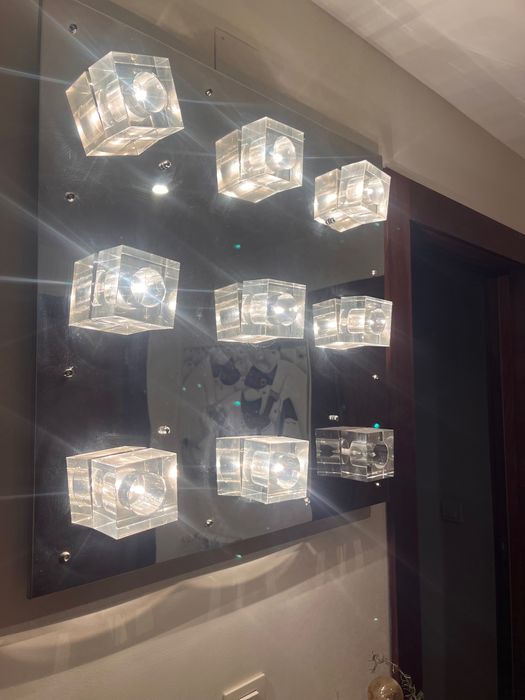 Candeeiro de parede em espelho