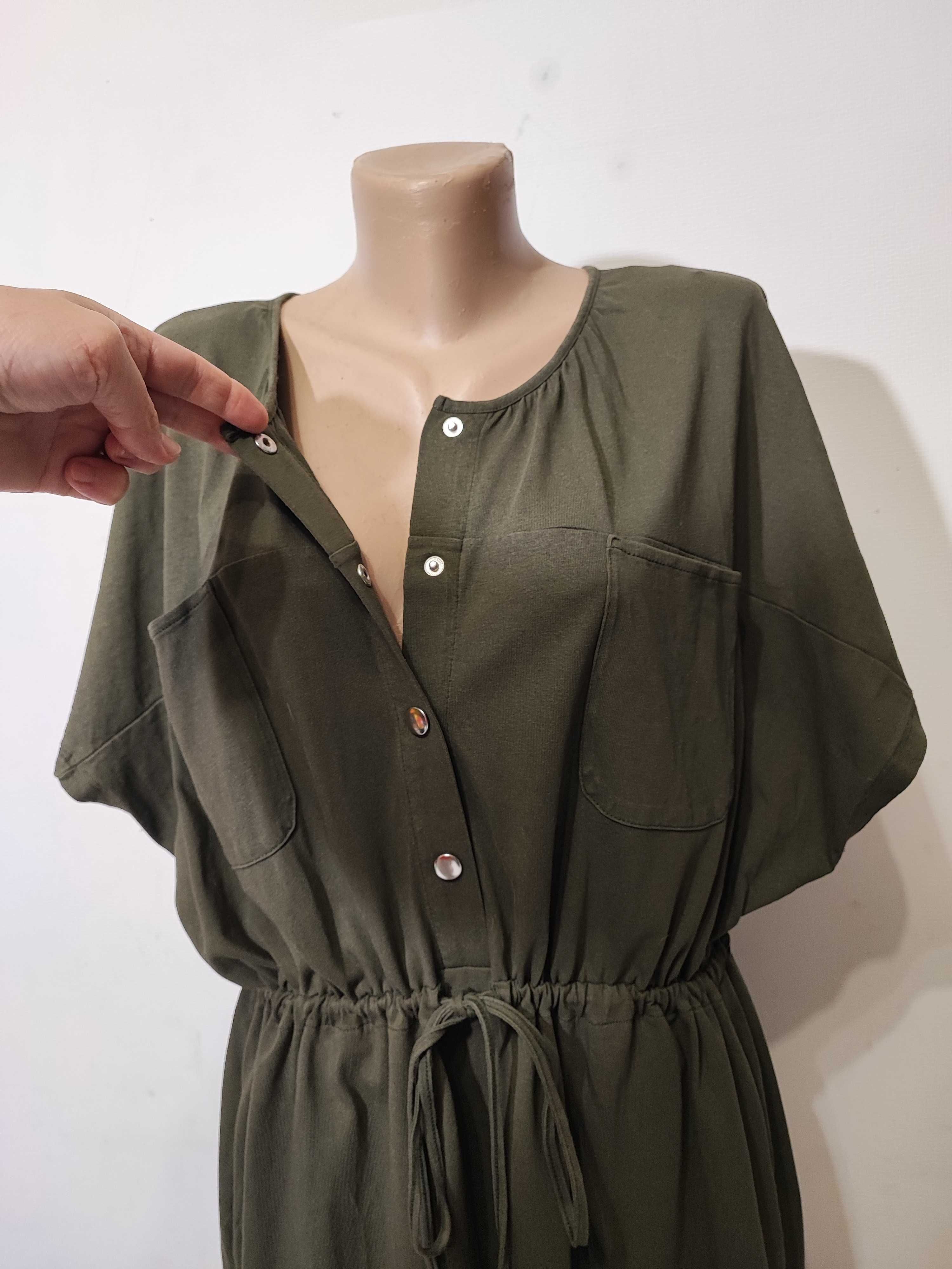 Сукня M&S 16р XL плаття міді довга хакі
