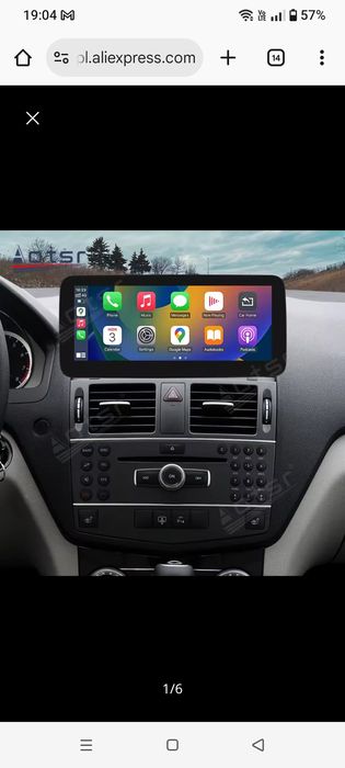 Radio android 10.25 całą Mercedes w204 od 08