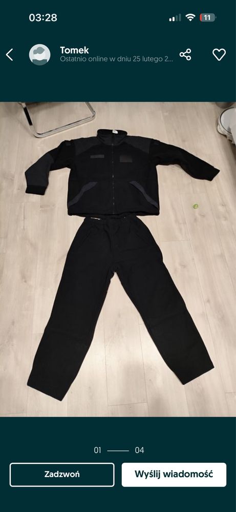 Ocieplacz ćwiczebny windstoper gore-tex