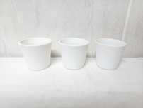 3 pequenos vasos