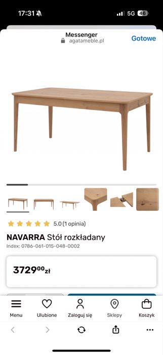 Sprzedam stol Navarra nowy, zapakowany