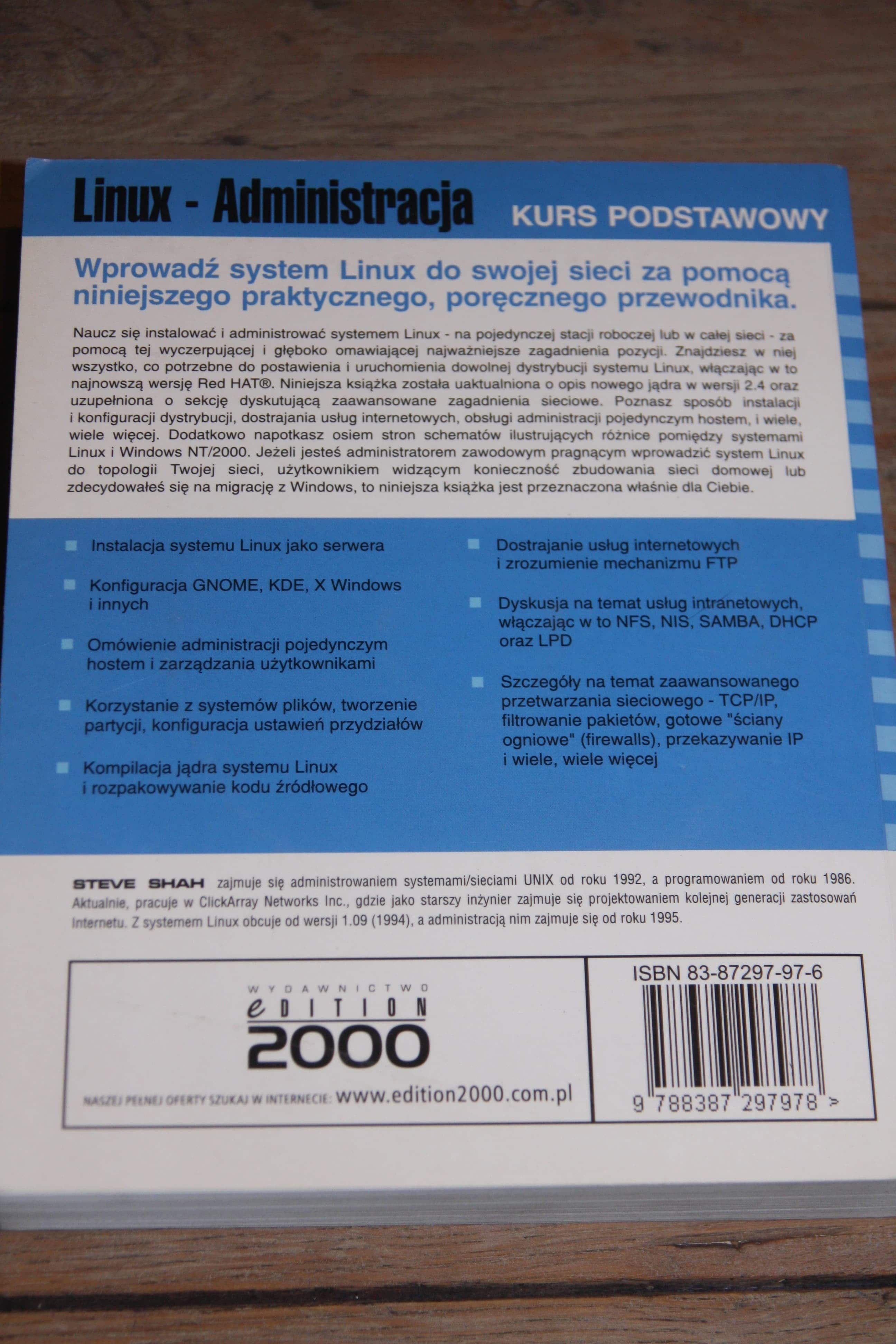 Linux - Administracja kurs podstawowy Osborne 2000