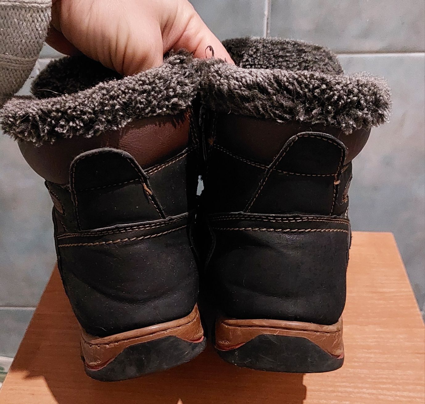 зимние детские ботинки paliment, размер 34. Состояние хорошее