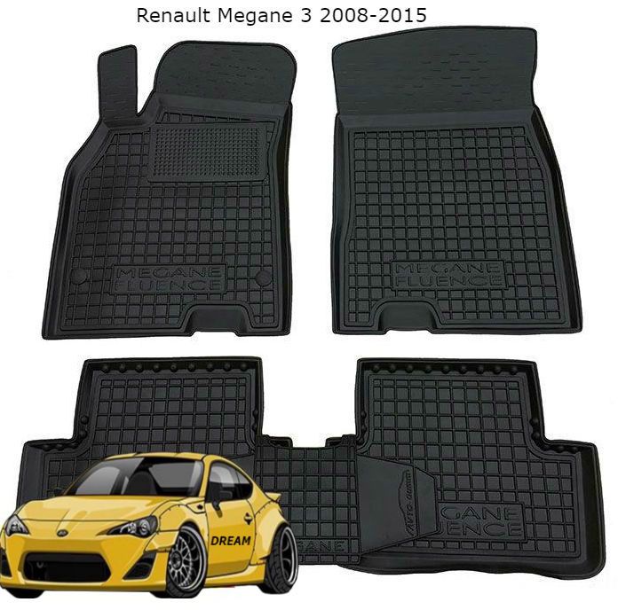 Коврики резиновые на Renault Megane/Logan/Trafic/Duster/Sandero/Kango