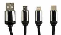 Kabel USB Projekt SCX C15 Black 3w1