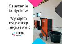 WYNAJEM Osuszaczy powietrza, Nagrzewnic, Osuszanie budynków