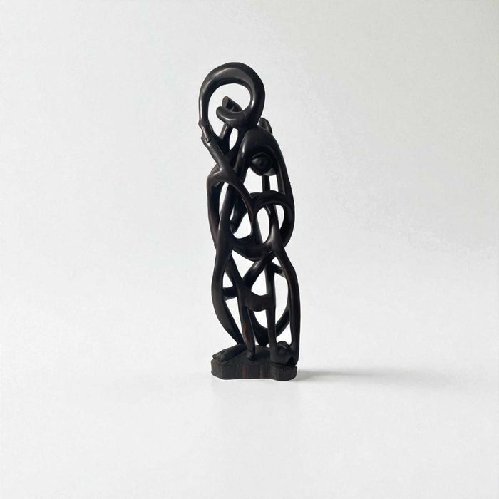 Rzeźba Makonde Tanzanian Art hebanowa rzeźba shetani afrykańska sztuka