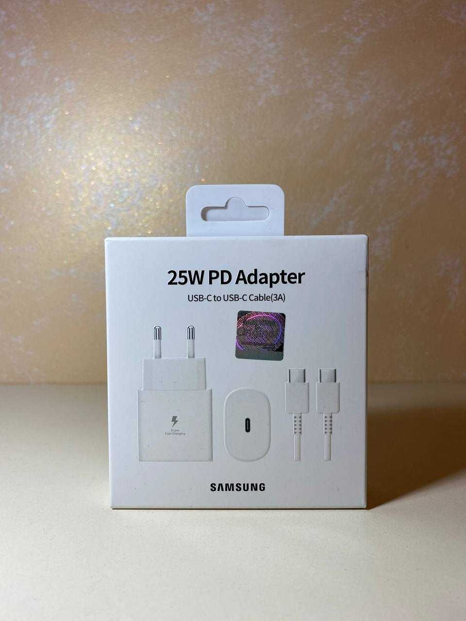 Швидкісний зарядний комплект Samsung 25W блок + кабель White
