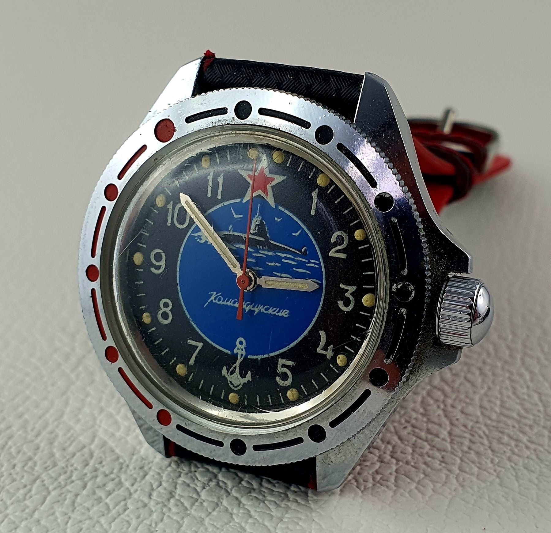 Zegarek męski Vostok Wostok Komandorskie Amfibia lata 70te XL