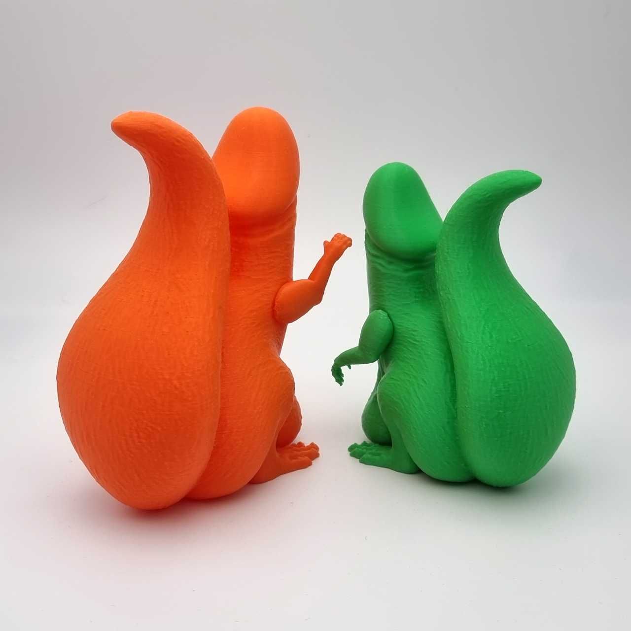 Figura Esquilo Peculiar 3D | Presente Divertido Adulto