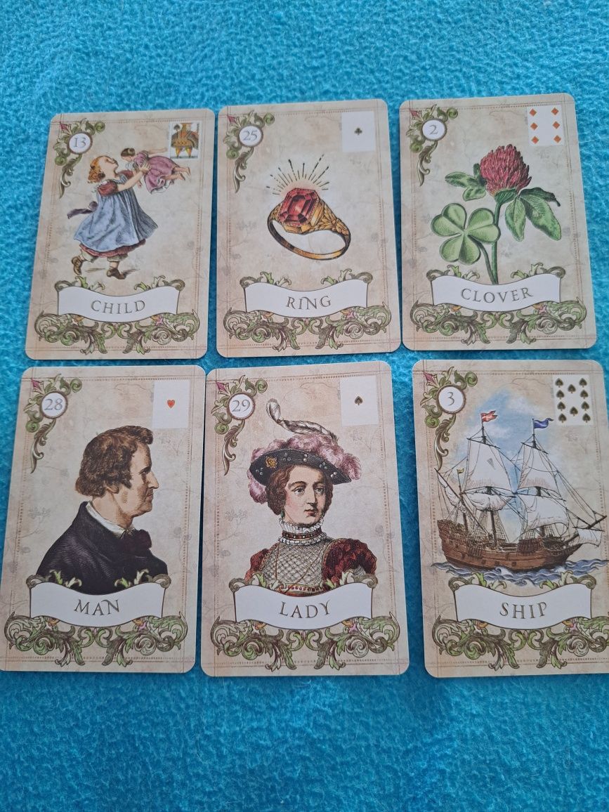 Baralho Old Style Lenormand, 36 belas cartas, novas