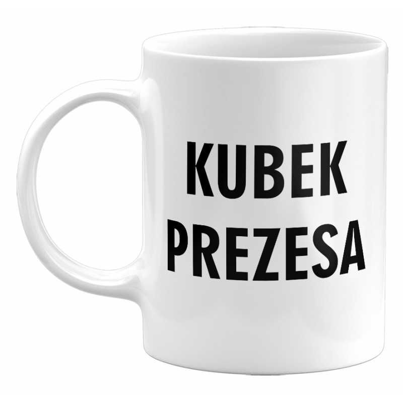 Kubek PREZESA, Śmieszny prezent dla Szefa, 330ml