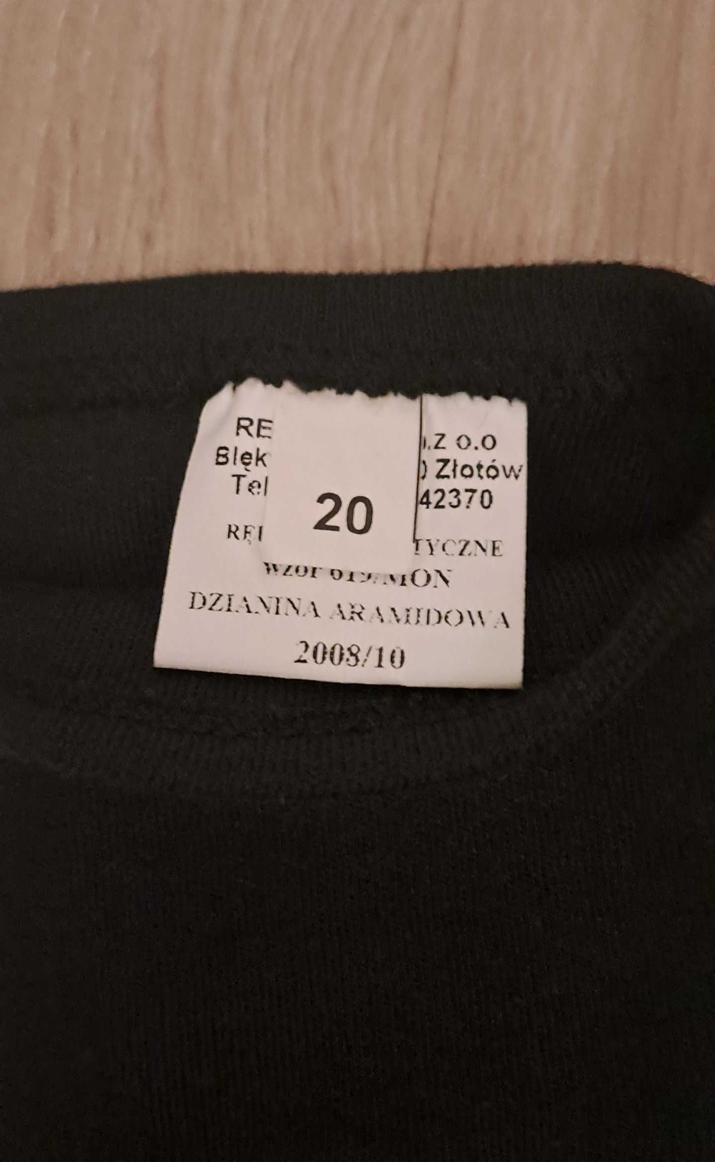 Rękawice taktyczne wzór 619/MON rozm. 20 - trudnopalne.