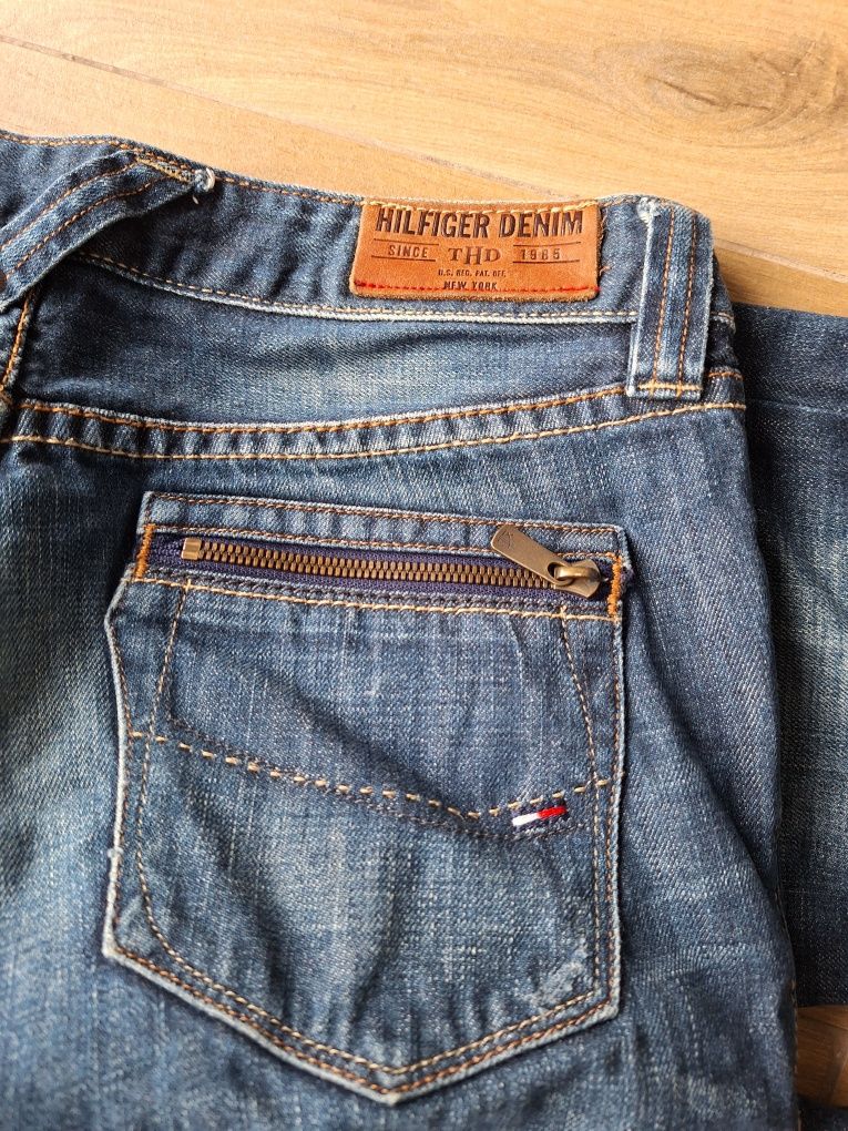 spodnie damskie dżinsy jeansy boho Tommy Hilfiger  damskie niski stan