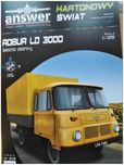 Model kartonowy samochód ciężarowy ROBUR LD 3000 skala 1:25