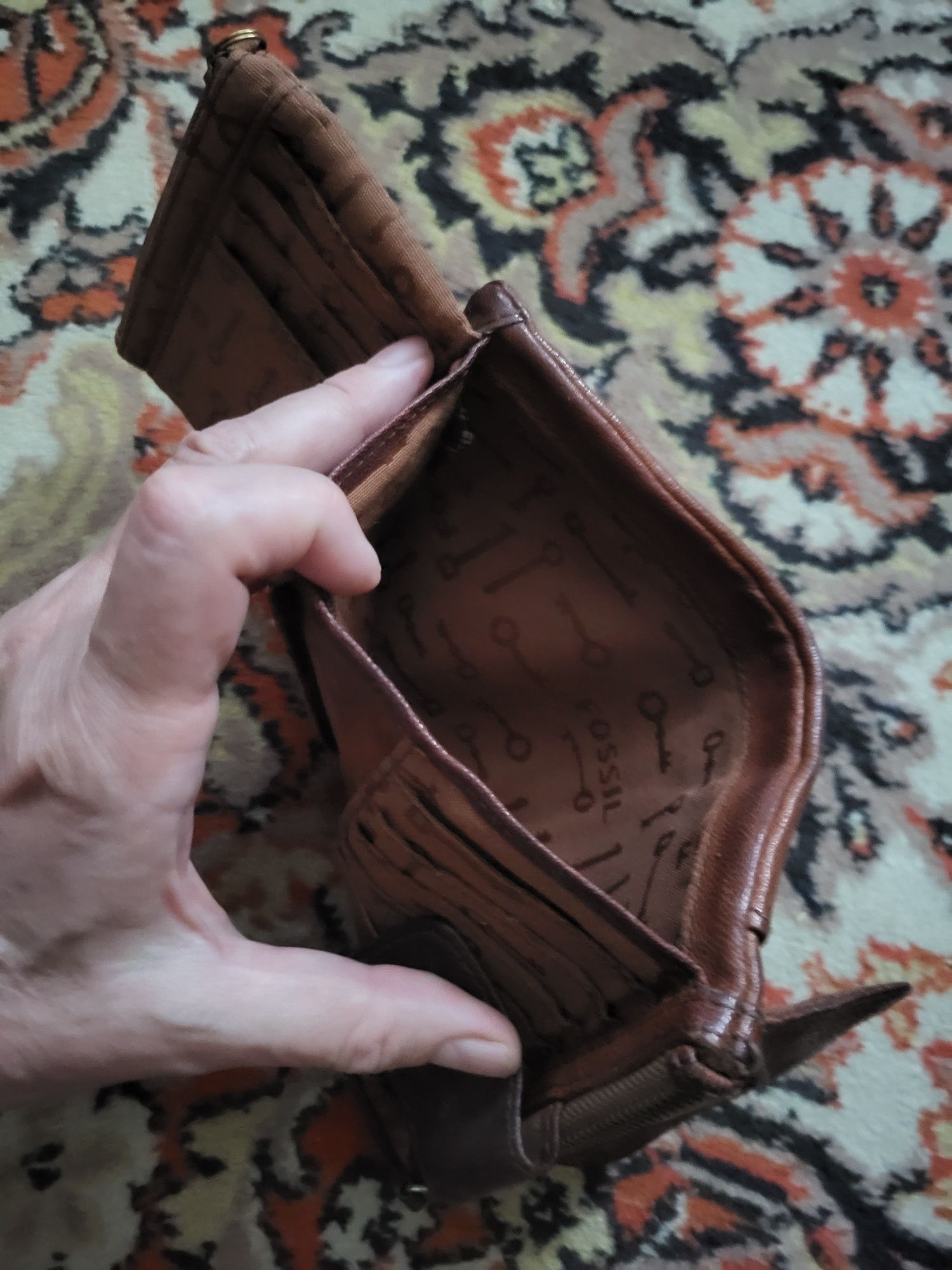 Шкіряний гаманець Fossil у вінтажному стилі, оригінал.