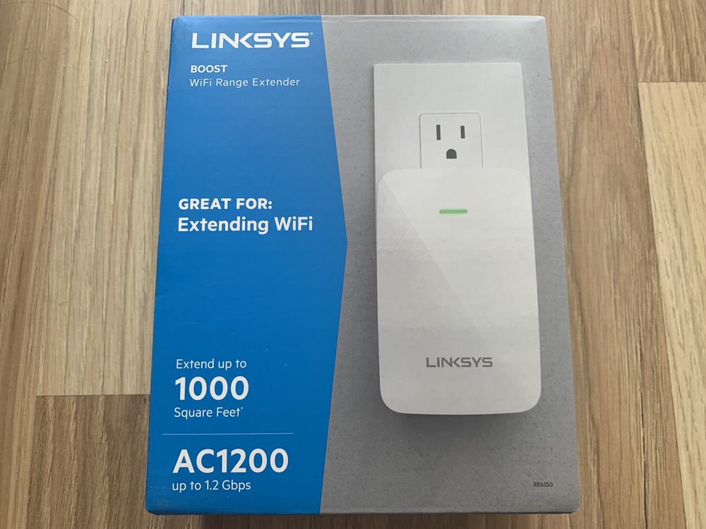 Linksys RE6350 AC1200 2.4/5GHz Wi-Fi Репітер Повторювач, Ретранслятор