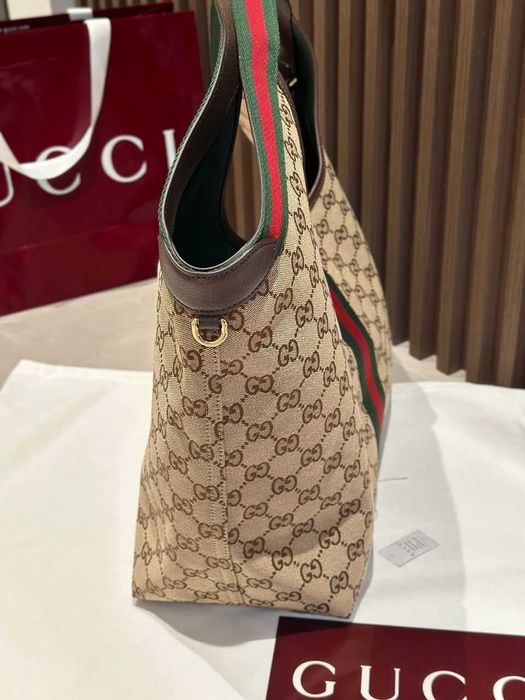 Torebka połączenie tkaniny ze skora