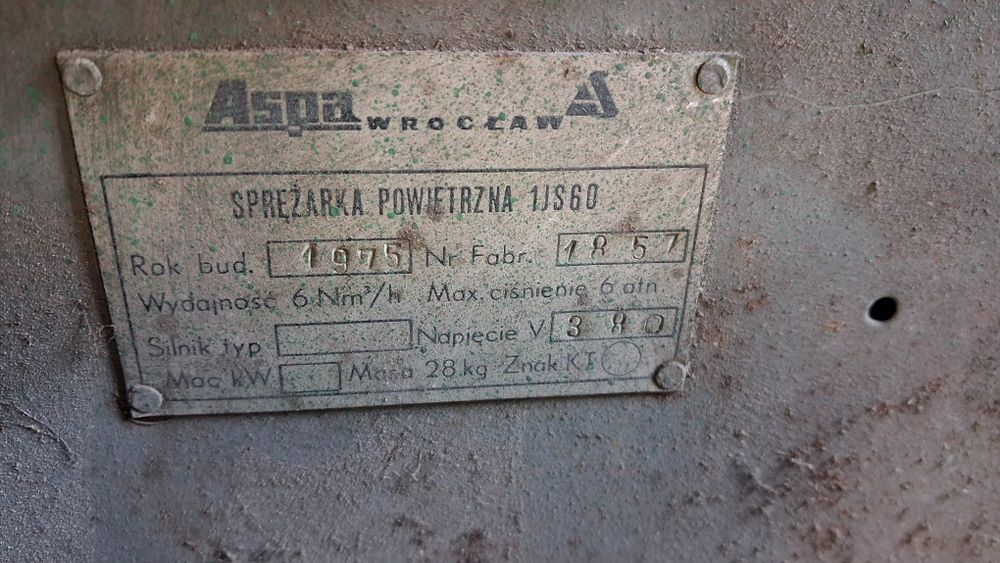 Sprężarka Kompresor PRL Zabytek