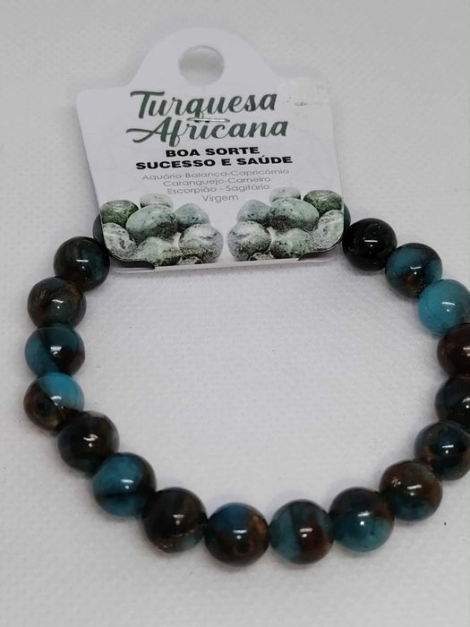 Pulseira Turquesa Africana
