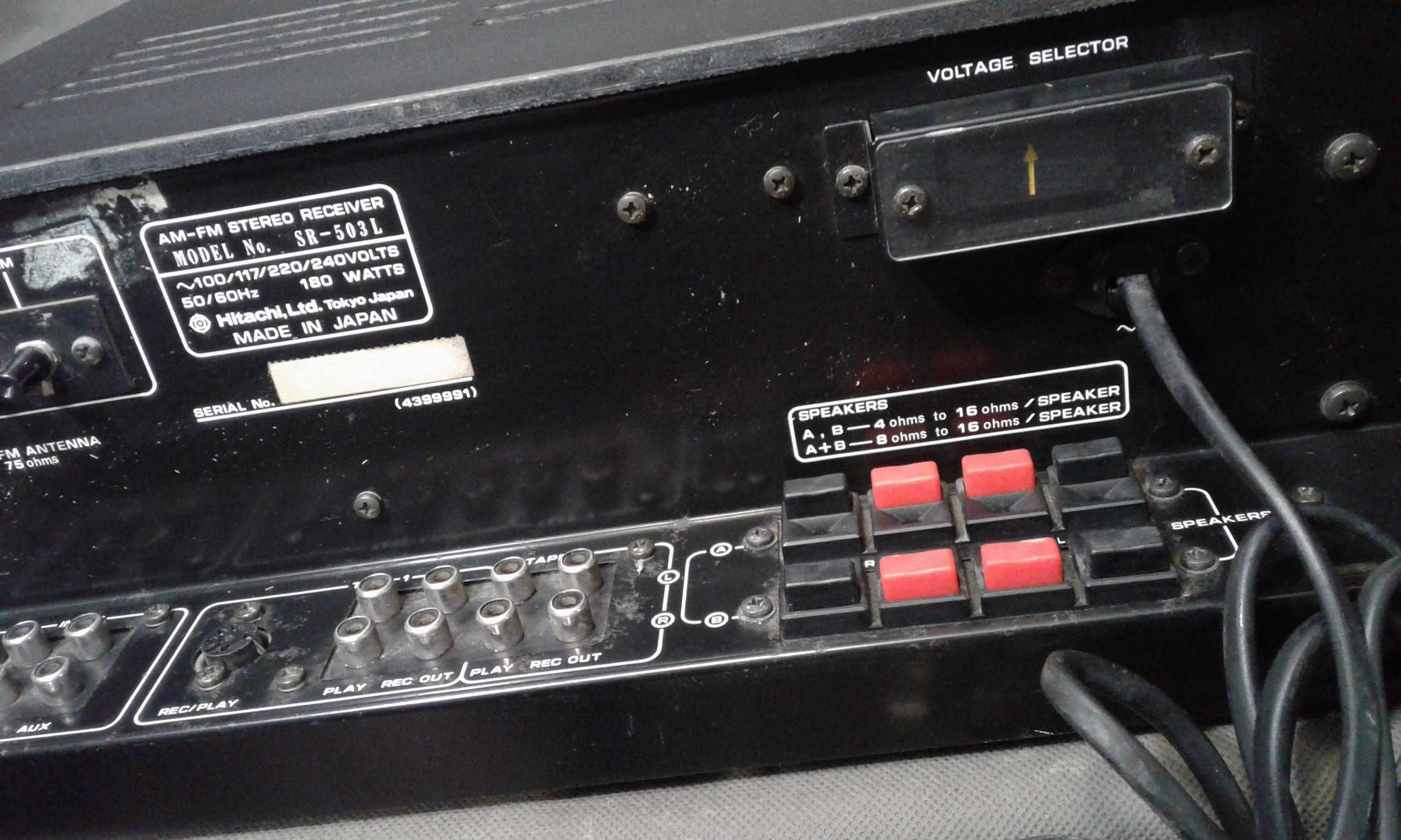 HITACHI SR 503L,amplituner stereo vintage