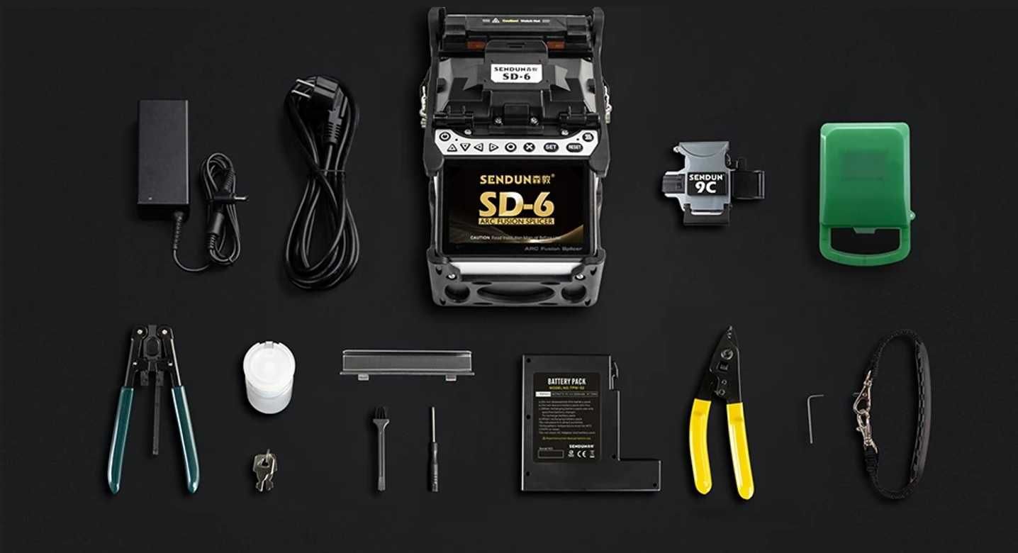 Spawarka światłowodowa Tumtec SD-6, 4.3", 5200mAh