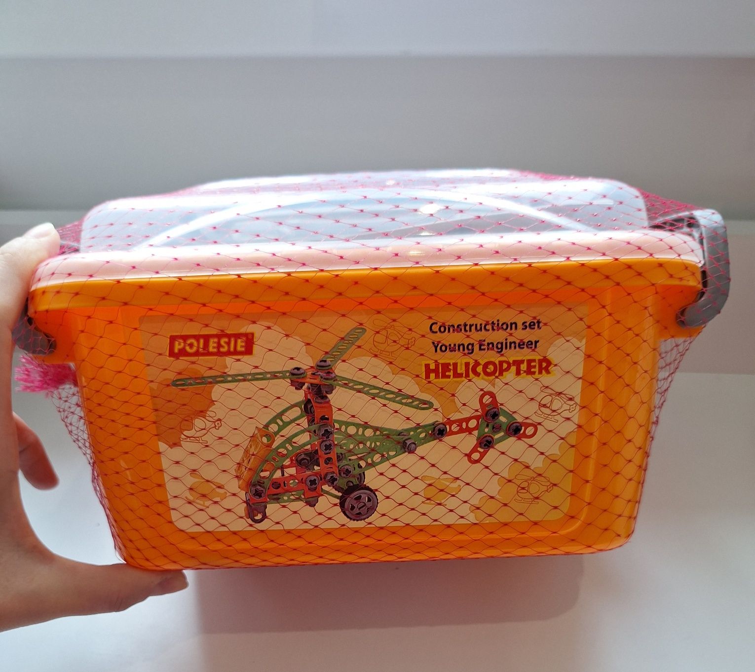 Klocki konstrukcyjne zestaw samolot helikopter Mały Inżynier  Polesie
