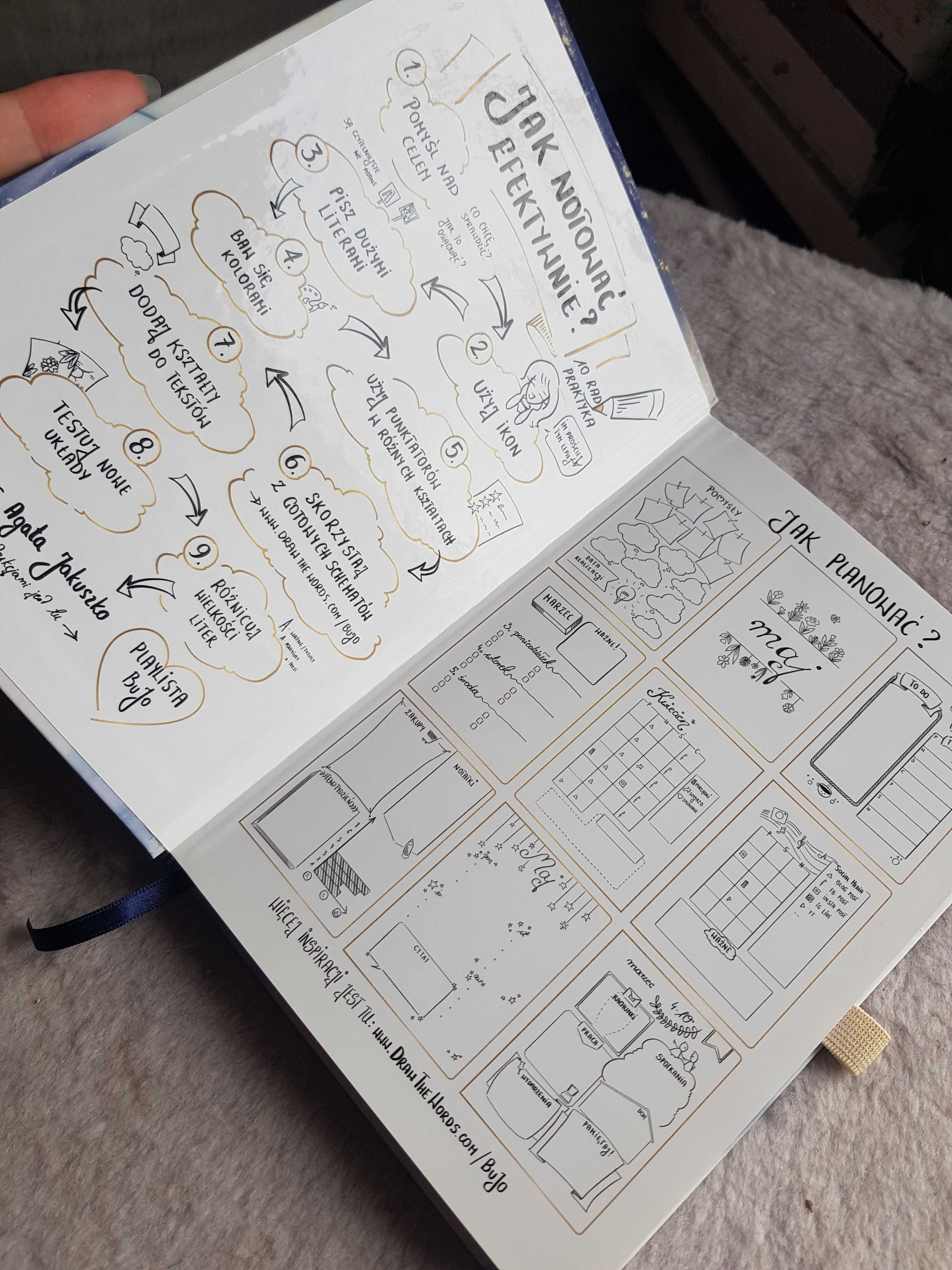 Bullet Journal bujo dziennik zeszyt w kropki notes planer Interdruk