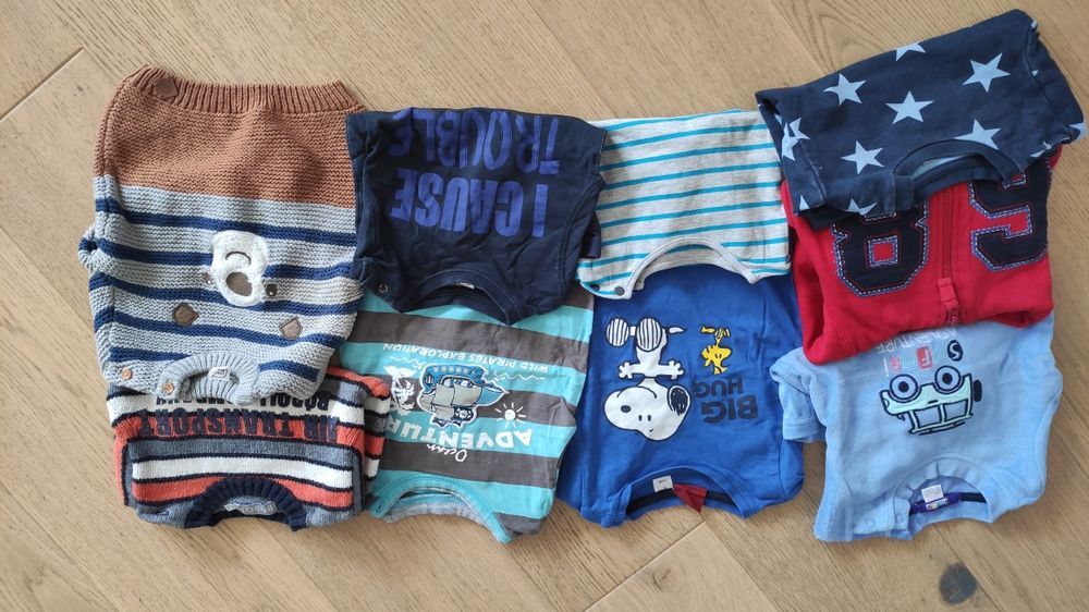 Paka ubrań, rozmiar 74, 74/80, 80, bluzki, bluzy, pajace, body,spodnie