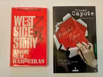 Livros de musicais - "West Side Story" e "Breakfast at Tiffany's"