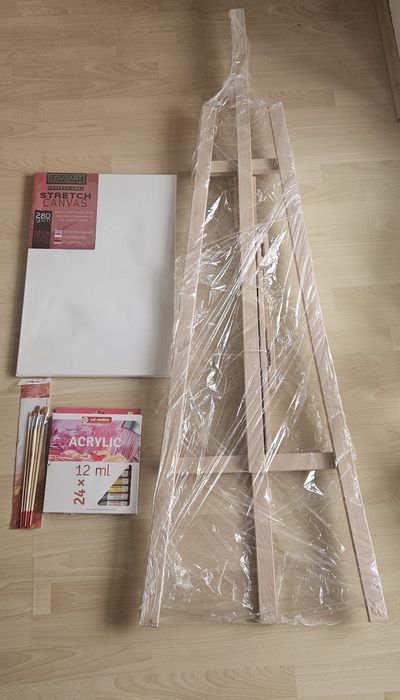 Zestaw malarza/sztaluga z akcesoriami