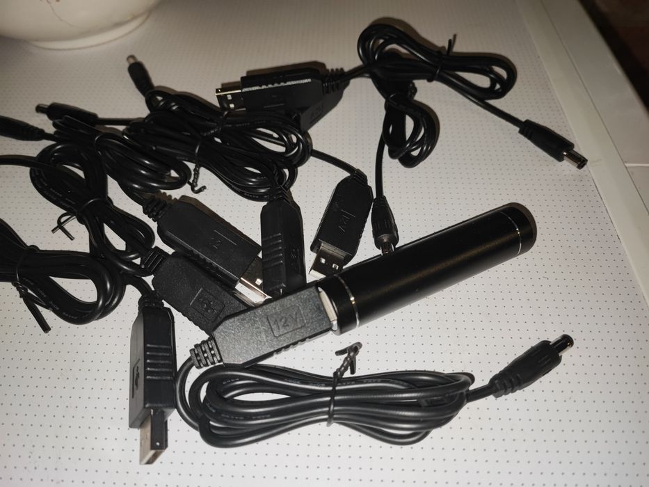 Кабель питание роутера от power bank DC DC 12v  9v