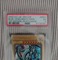 Yu-gi-oh! Blue Eyes White Dragon 1st Ed LOB/LDB Lenda Dragão PSA RARO