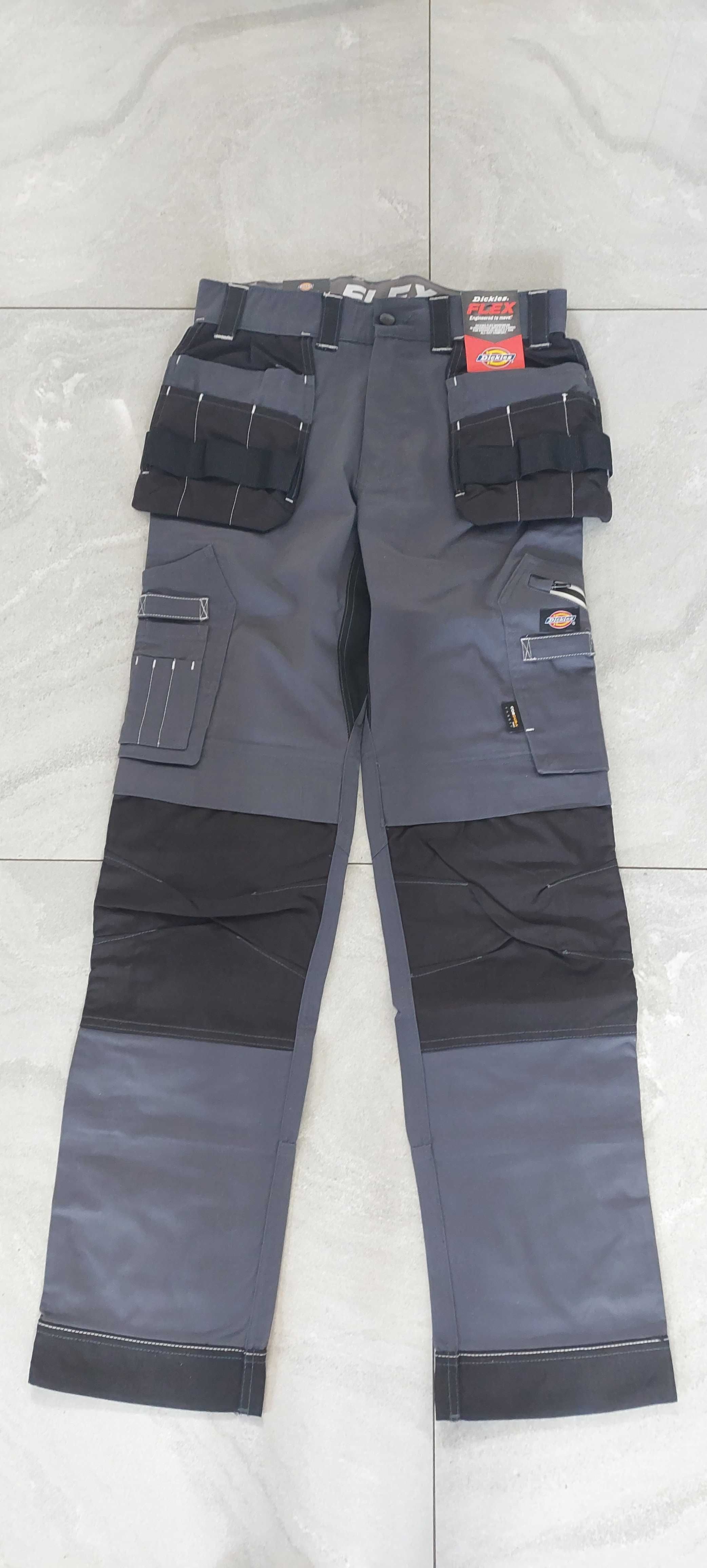 Spodnie robocze Dickies Universal Flex Slim Fit szare 30T