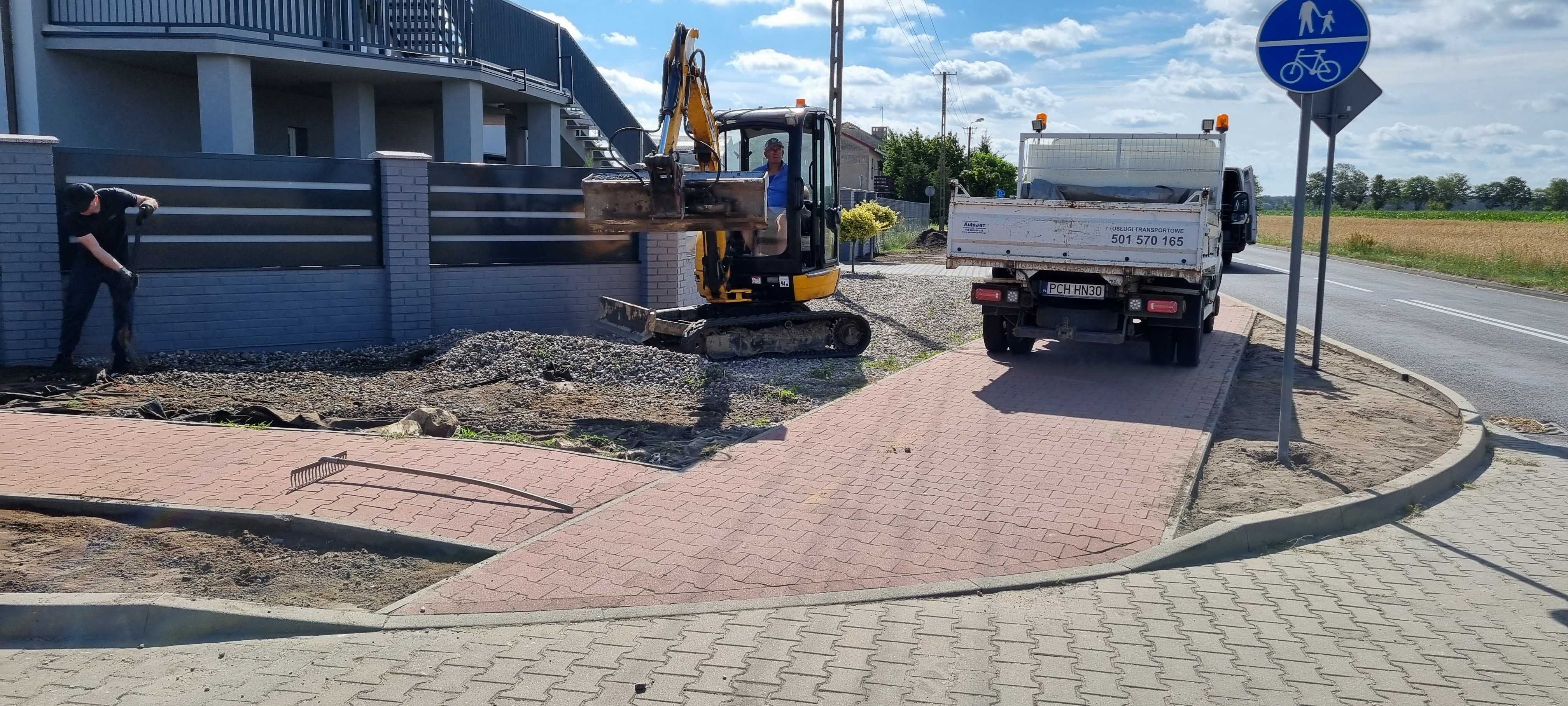 Kamienie ozdobne w BUDZYNIU Grys, Kostka granitowa, Otoczaki,TRANSPORT
