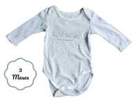 Body Riscas Coelhos TEX Baby 3 meses