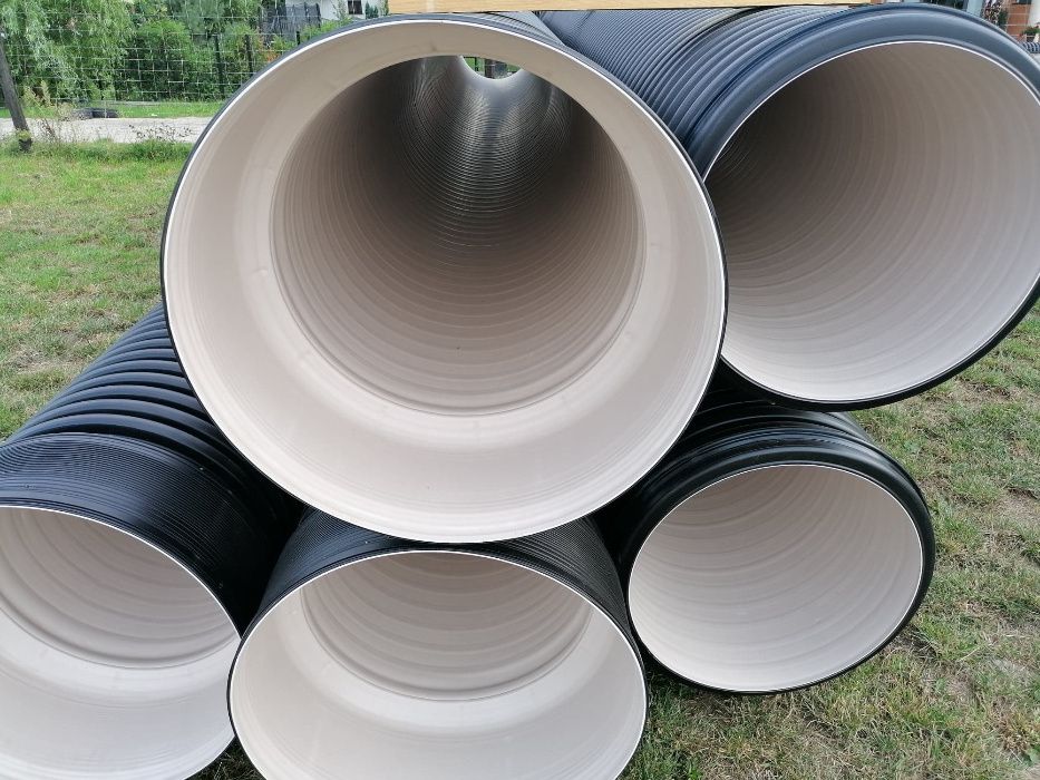 Rura 300 karbowana rury fi 400 500 przepustowa wjazd SN8 fi 600 800