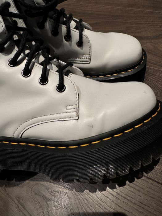 Dr. martens Jadon белые платформа ботинки толстая подошва мартинсы