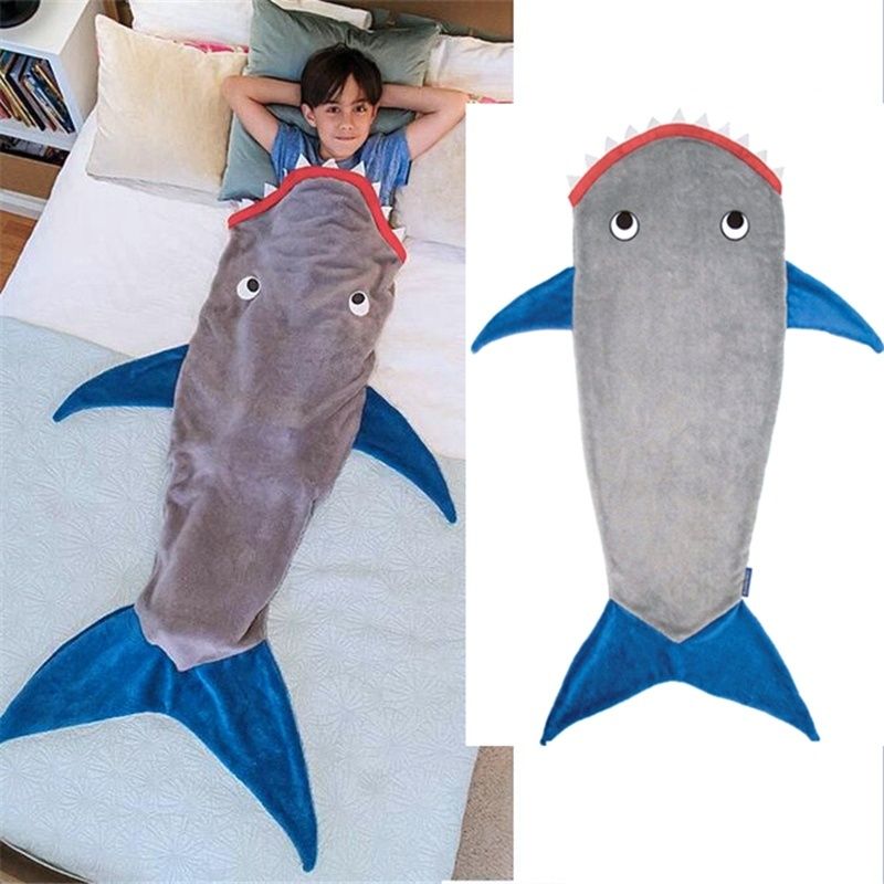 Дитячий плед спальник Primark мішок хвіст акули ковдра