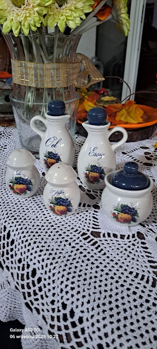 Zestaw do przypraw ceramika