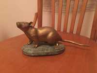 Бронза скульптура-статуэтка Крыса-мышь