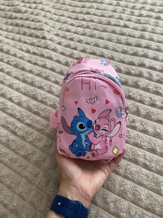 Рюкзак сумка бананка дитяча нагрудна Стіч, Діно