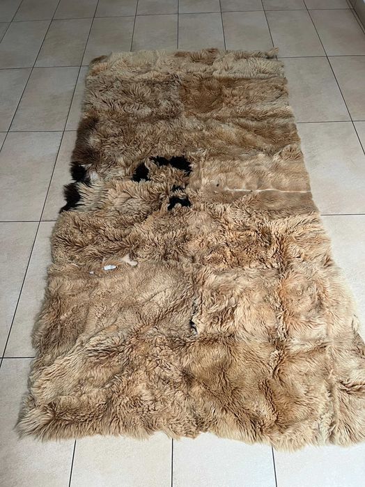 narzuta na łóżko, podłogę  skóra barania 250/120 cm