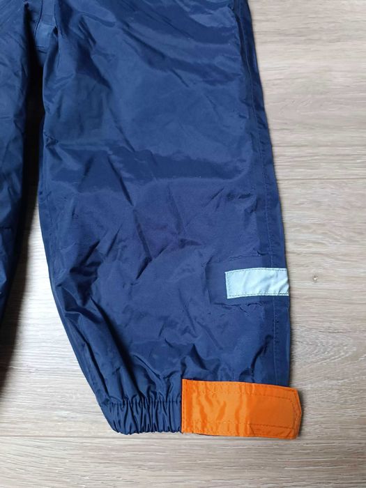 Spodnie deszcz granatowe szelki suwak odblaski 'Movement session' 92